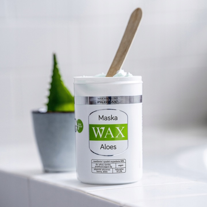 Maska do włosów cienkich przetłuszczających się i na skalp WAX Aloes 480ml