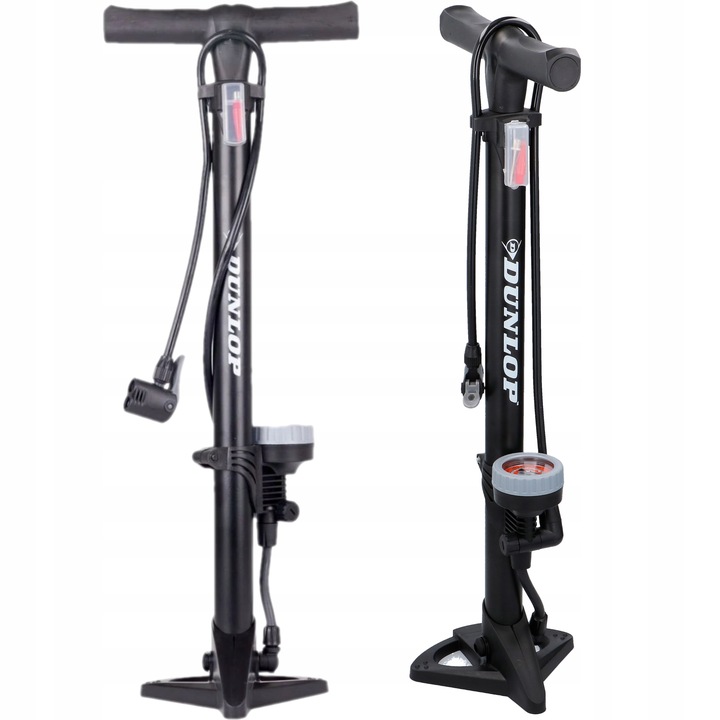 POMPKA ROWEROWA z MANOMETREM do Roweru Podłogowa Samochodowa DUNLOP
