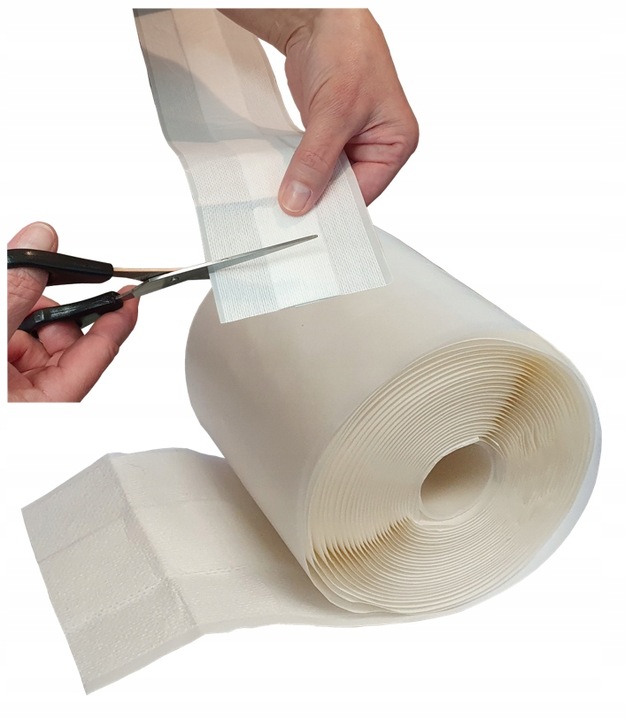 PLASTER Z OPATRUNKIEM 8CMx5M DO CIĘCIA WŁÓKNINOWY