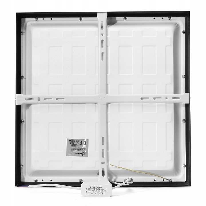 Panel LED 36W NATYNKOWY czarny 40x40cm Plafon