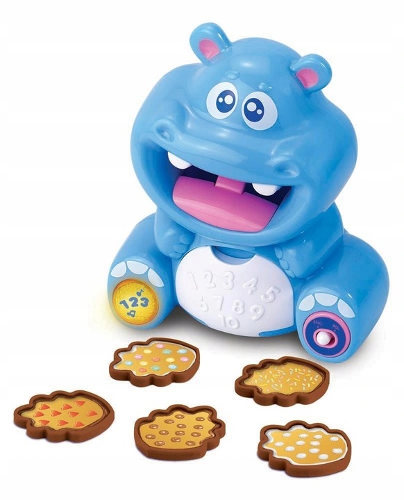 Dumel CIASTECZKOWY HIPCIO Interaktywna ZABAWKA EDUKACYJNA UCZY LICZY PL EN