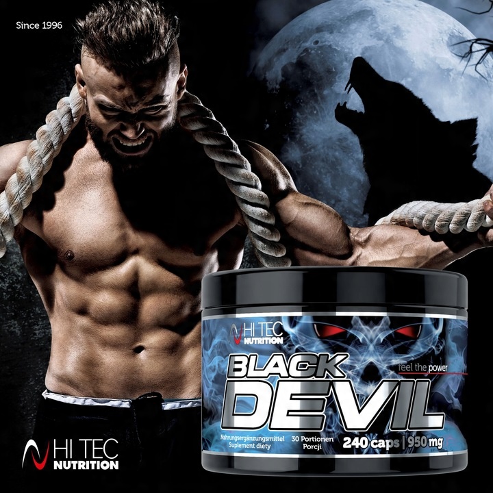 HI TEC Black DEVIL- 240 kaps BOOSTER TESTOSTERON