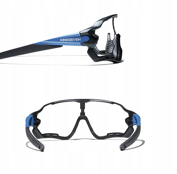 Okulary Rowerowe Polaryzacyjne Sportowe K7 na Rower 5 Szkieł Wymienne Szkła