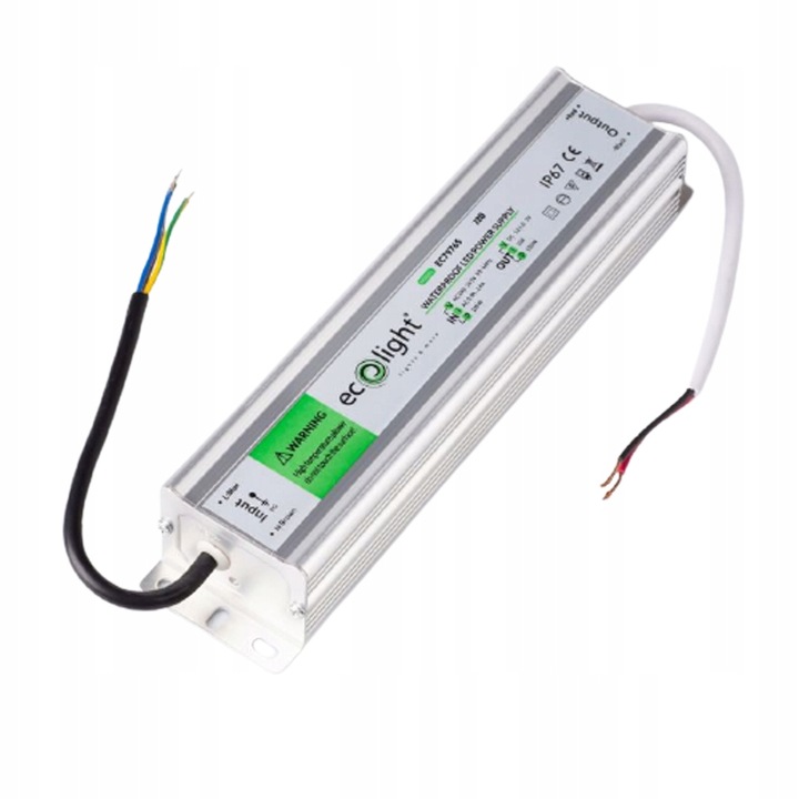 Eco Light Zasilacz LED hermetyczny 120W 12V 10A 245x75x40