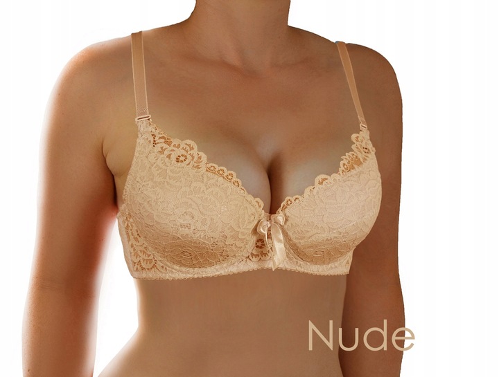 Koronkowa braletka Biustonosz MAX PUSH UP B 75 Kolory