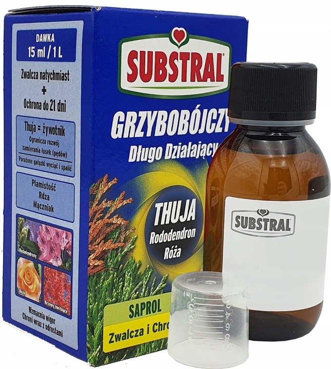 SUBSTRAL SAPROL OCHRONA TUI 100ml TUJE IGLAKI RÓŻ OZDOBNE GRZYBOBÓJCZY