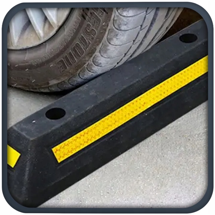 OGRANICZENIE SEPARATOR PARKINGOWY OGRANICZNIK NAJAZD SAMOCHODOWY + ŚRUBY