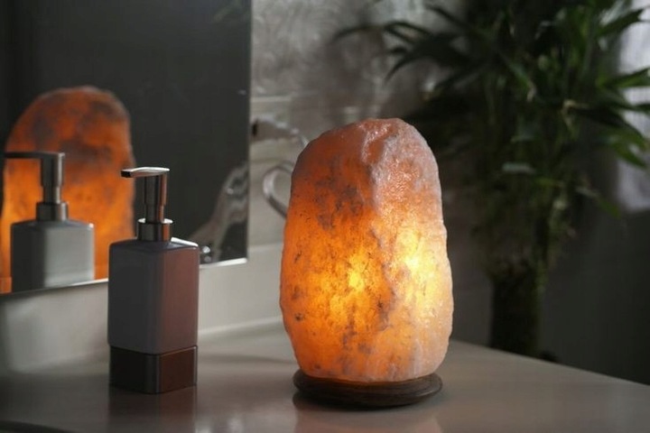 LAMPA SOLNA 5-7 kg JONIZATOR sól Himalajska Kryształ Dekoracja