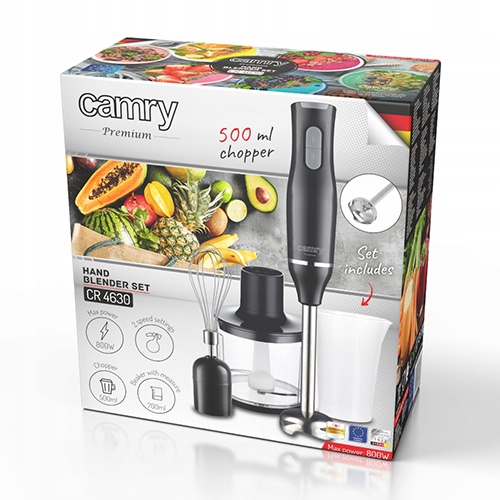 MOCNY Blender Ręczny Wielofunkcyjny Mikser Rozdrabniacz Ubijaczka 800W
