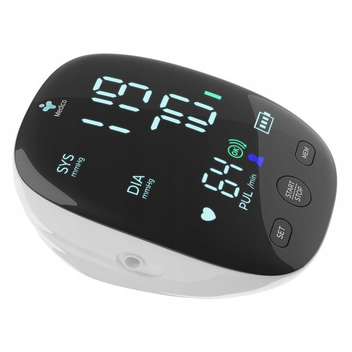 CIŚNIENIOMIERZ NARAMIENNY MEDICO ARYTMIA, EKRAN LED,USB, DZIENNICZEK GRATIS