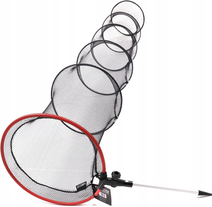 SIATKA WĘDKARSKA SADZYK 2M 35CM SZTYCA 6 OBRĘCZ NECO