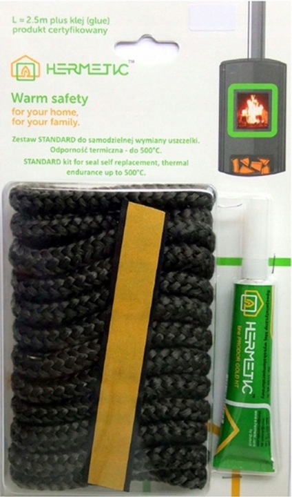 ZESTAW NAPRAWCZY DO KOMINKA USZCZELKA SZNUR 8MM