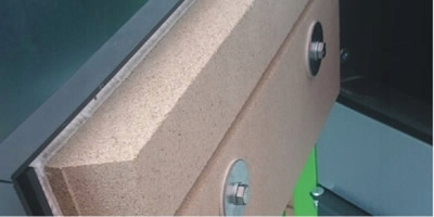 płyta wermikulitowa kominkowa Bauwer 50 cm x 30 cm x 2,5 cm.