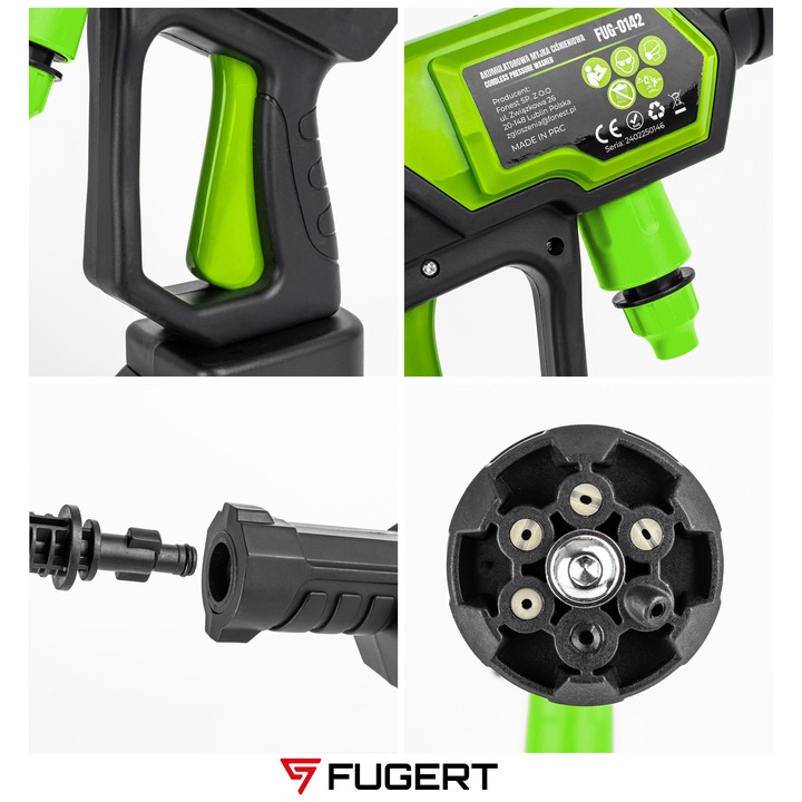 MYJKA CIŚNIENIOWA AKUMULATOROWA BEZPRZEWODOWA 2XAKU 21V MULTI DYSZA