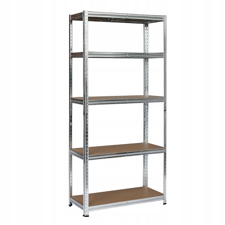 REGAŁ MAGAZYNOWY WARSZTATOWY SOLIDNY 5 PÓŁEK 150x75x30 750 kg KLT30C