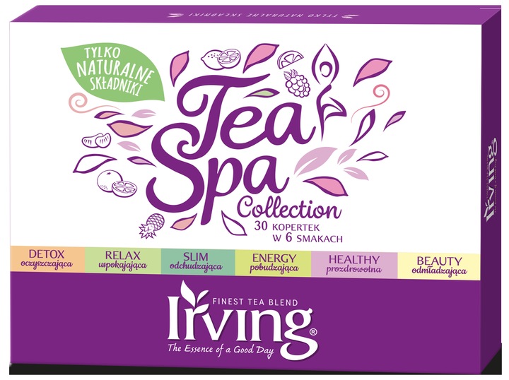 Zestaw herbat w kopertach Irving Tea SPA 30szt x6