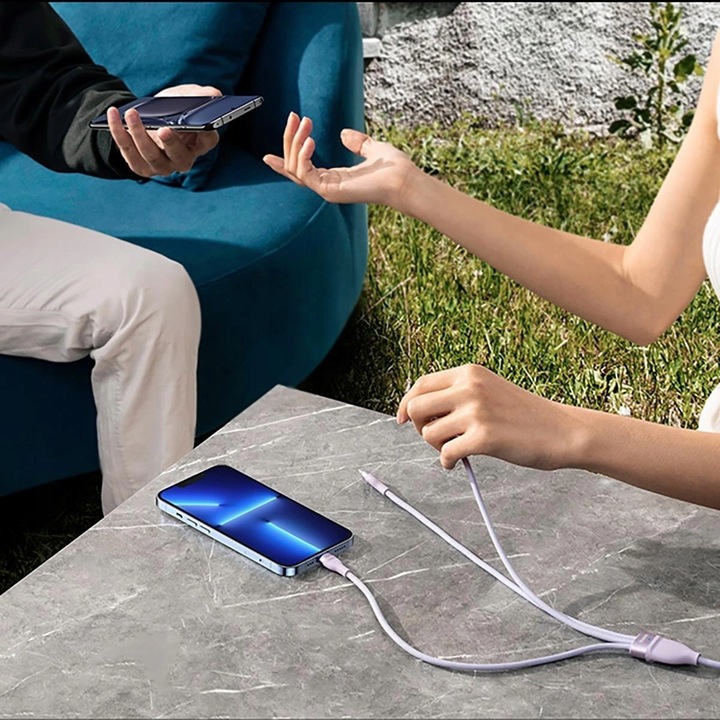 Baseus Flash Series II kabel USB Typ C - USB Typ C / Lightning / micro USB