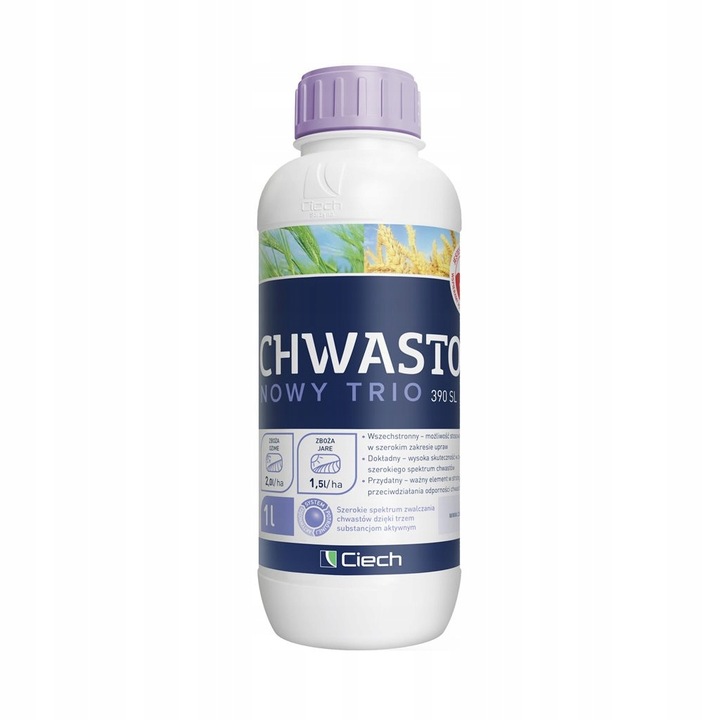 CHWASTOX NOWY TRIO QEMETICA OPRYSK DO ZBÓŻ I TRAWNIKÓW CIECH 1L