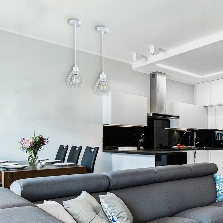 Lampa sufitowa wisząca żyrandol LED E27 oprawa LOFT BRYLANT