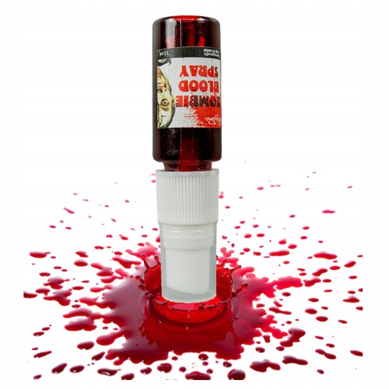 Maska Krzyk na Halloween fałszywy nóż z chowanym ostrzem sztuczna krew