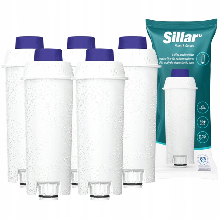 Sillar filtr wody do ekspresu Delonghi Dinamica ECAM zamiennik 5 sztuk