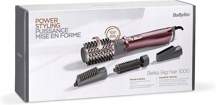 Lokówko-suszarka Babyliss AS960E jonizacja 1000W dwie szczotki 20mm i