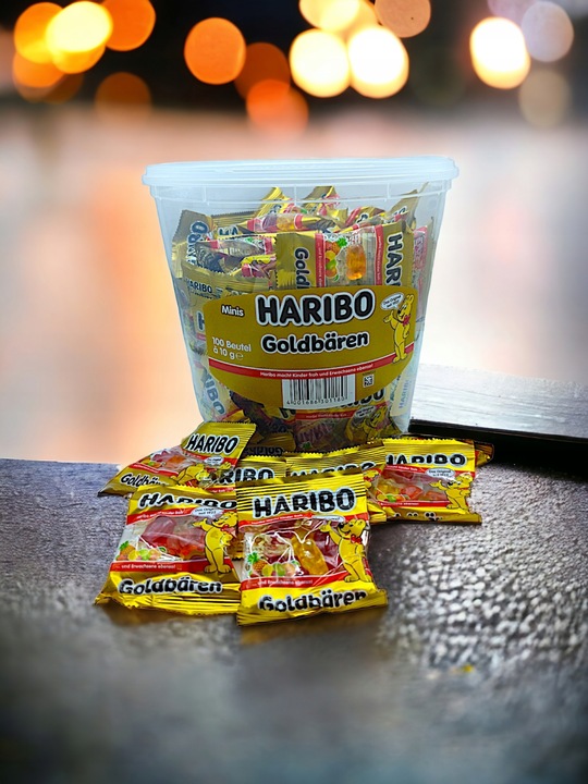 HARIBO GOLDBÄREN MINIS ZŁOTE MISIE 100 op. 1000g ŻELKI Z NIEMIEC