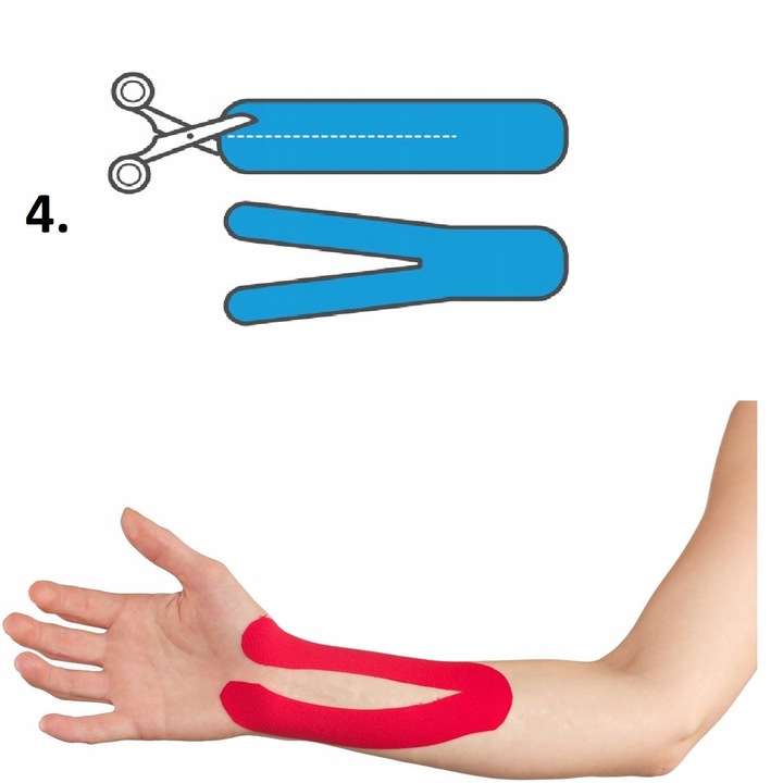 4x TAŚMA KINEZJOLOGICZNA TEJPY .:BANDAŻ GRATIS:. TAPE PLASTRY KINESIOTAPING