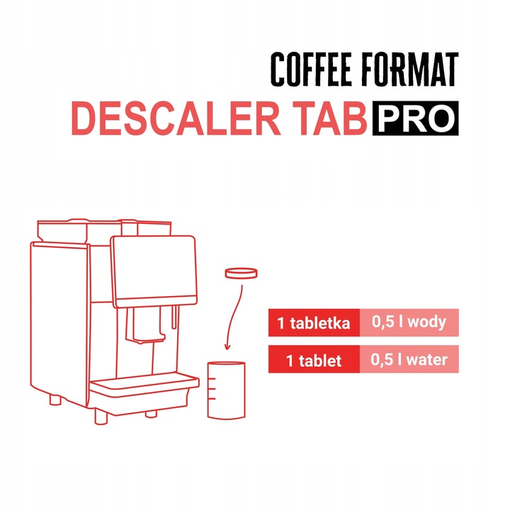 Tabletki odkamieniające do ekspresu Duże opakowanie 25x16g Coffee