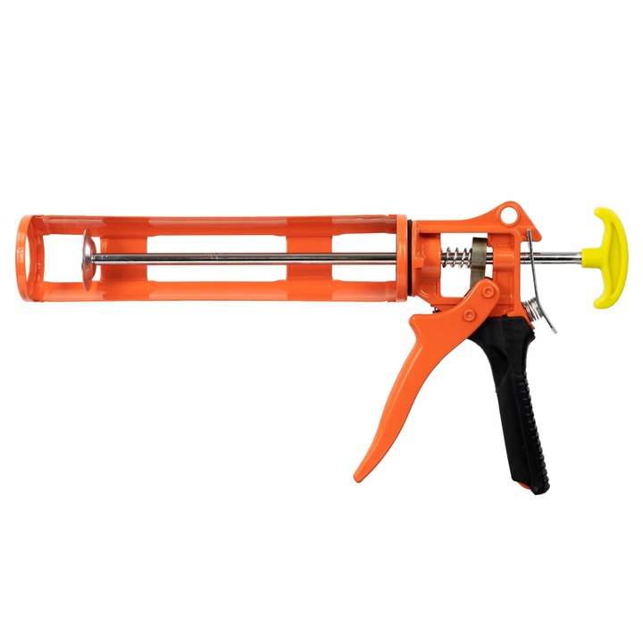 PISTOLET WYCISKACZ do silikonów kartuszy klejów uszczelniaczy SOLIDNY