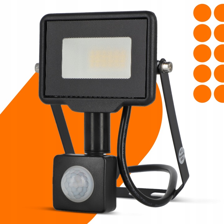 Halogen LED z Czujnikiem Ruchu Zmierzchu Naświetlacz 20W IP65