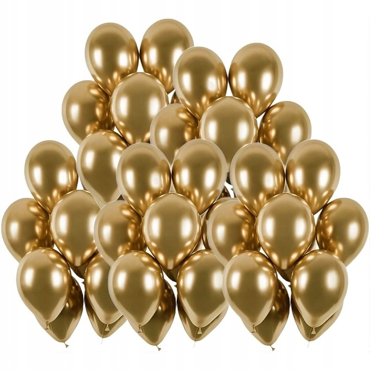 BALONY glossy CHROM złote METALIK impreza do girland KOMUNIA ślub