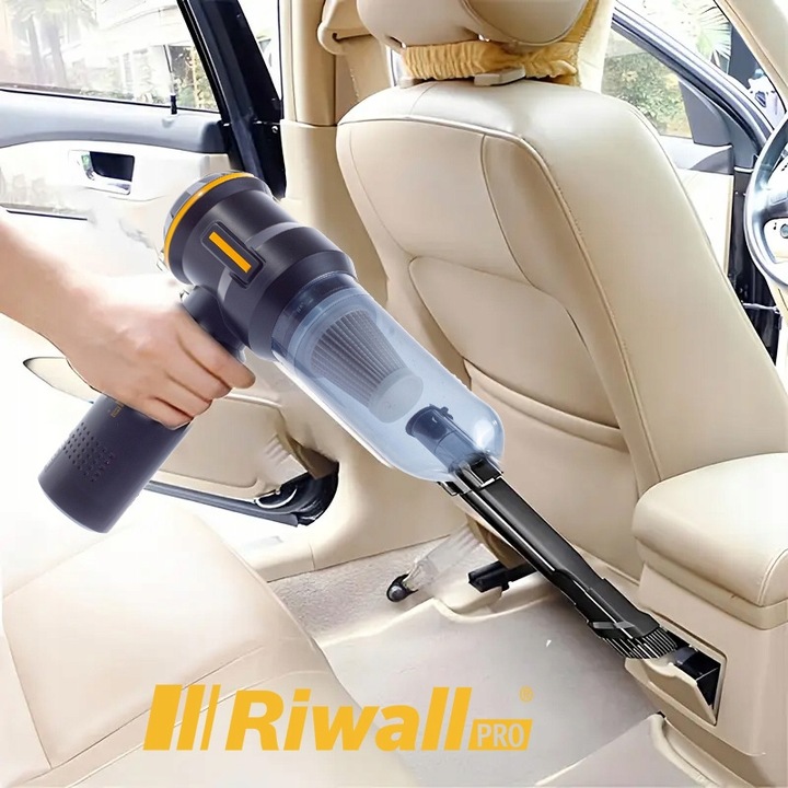 ODKURZACZ RĘCZNY SAMOCHODOWY BEZPRZEWODOWY AKUMULATOROWY MOC RIWALL