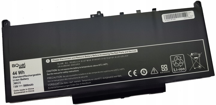 Bateria BQual PRO J60J5 J6OJ5 MC34Y 242WD do Dell Latitude E7270 E7470