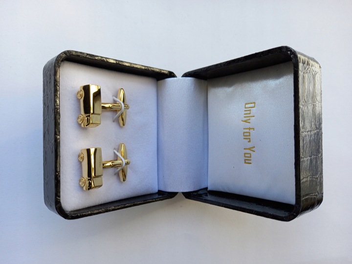 Pozłacane spinki do mankietów EXC Ciężarówka TIR dla Kierowcy Logistyka