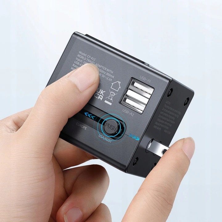 Adapter podróżny McDodo CP-4120 2.1A FC