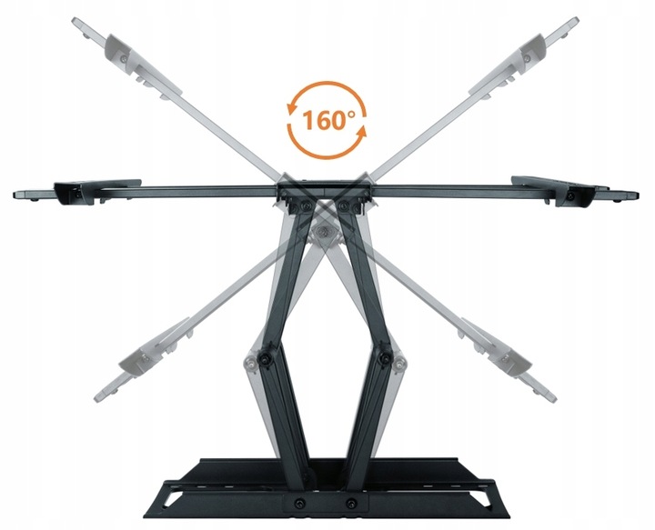 Solidny stalowy regulowany uchwyt ścienny do telewizora TV LCD EXTRA