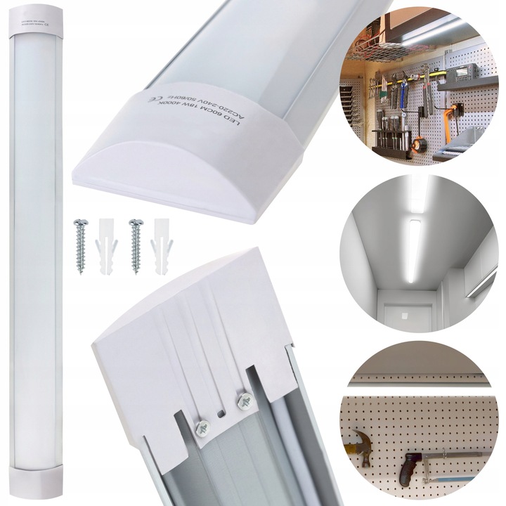 8x PANEL LAMPA LED NATYNKOWA OPRAWA SUFITOWA DO Garażu Warsztatu