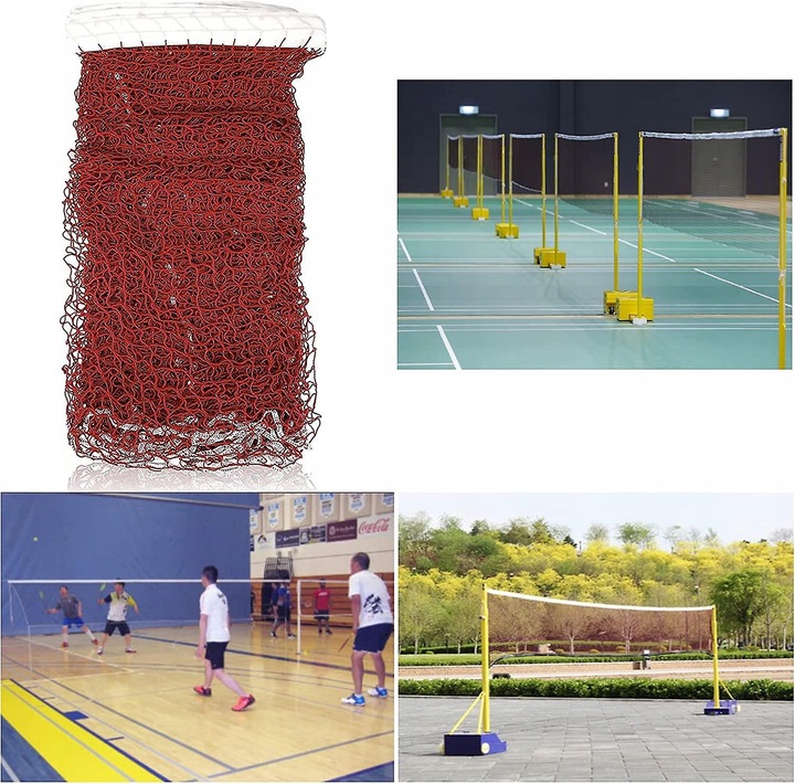 Siatka do gry w badmintona 6m długa mocna profesjonalnych amatorskich meczy