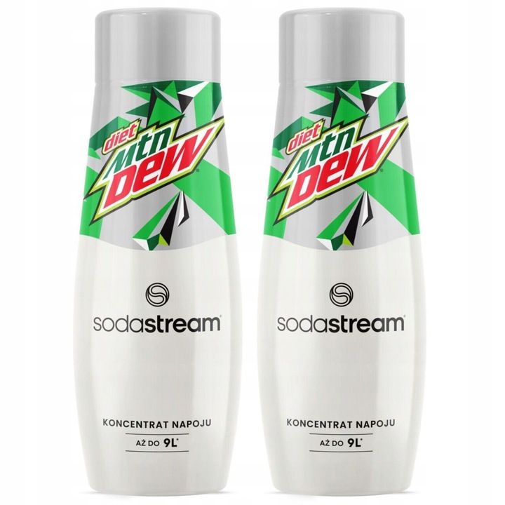 2x Koncentrat SODASTREAM MOUNTAIN DEW DIET BEZ CUKRU Syropy Smakowe Do