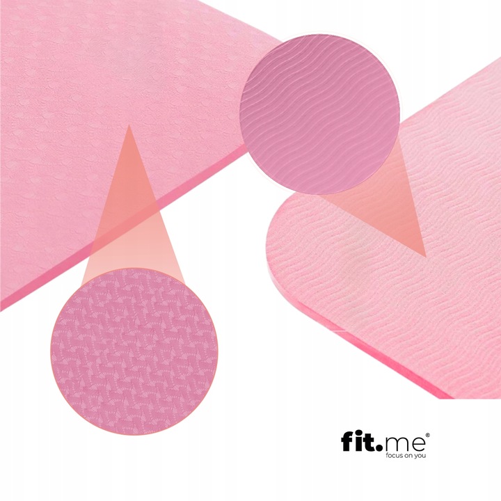 MATA DO ĆWICZEŃ JOGI PILATESU GIMNASTYCZNA TPE ANTYPOŚLIZGOWA Z UCHWYTEM