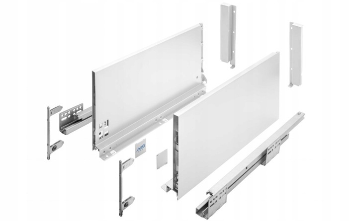 SZUFLADA GTV AXIS PRO 400D1 B. WYSOKA L400 H199 BIAŁA CICHY DOMYK