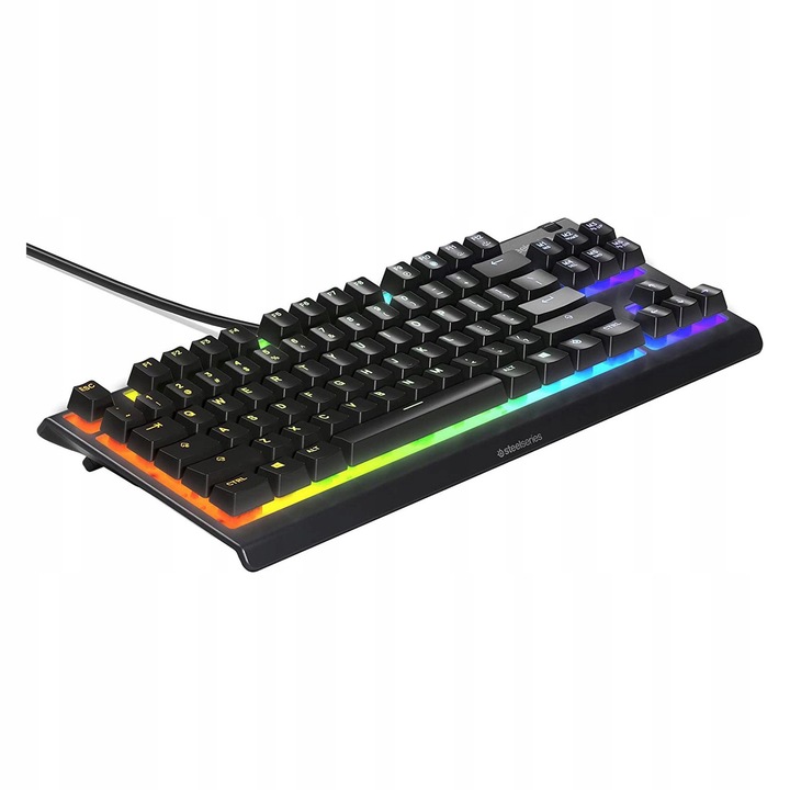 KLAWIATURA PRZEWODOWA MEMBRANOWA STEELSERIES APEX 3 TKL US GAMINGOWA RGB