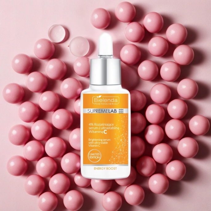 BIELENDA SERUM DO TWARZY SUPREMELAB 4% ROZJAŚNIAJĄCE Z WITAMINĄ C 30ML
