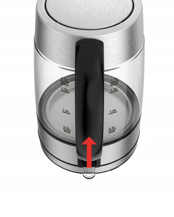 Czajnik elektryczny szklany TEFAL KI772D38 1,7 l 2200 W podświetlany
