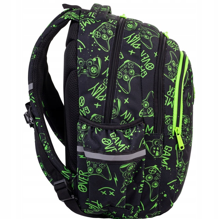 PLECAK SZKOLNY TORNISTER GRA DLA CHŁOPCA GAME NIGHT CZARNY PADY