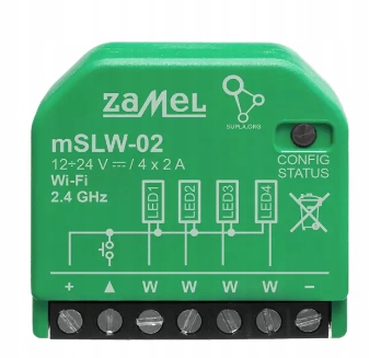 STEROWNIK LED 4-KAN WI-FI RGBW SUPLA MINI mSLW-02