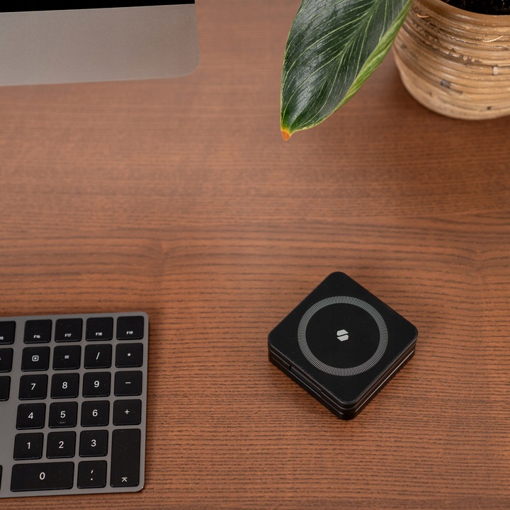 ŁADOWARKA INDUKCYJNA 3W1 DO MAGSAFE SKŁADANA DO IPHONE AIRPODS APPLE WATCH