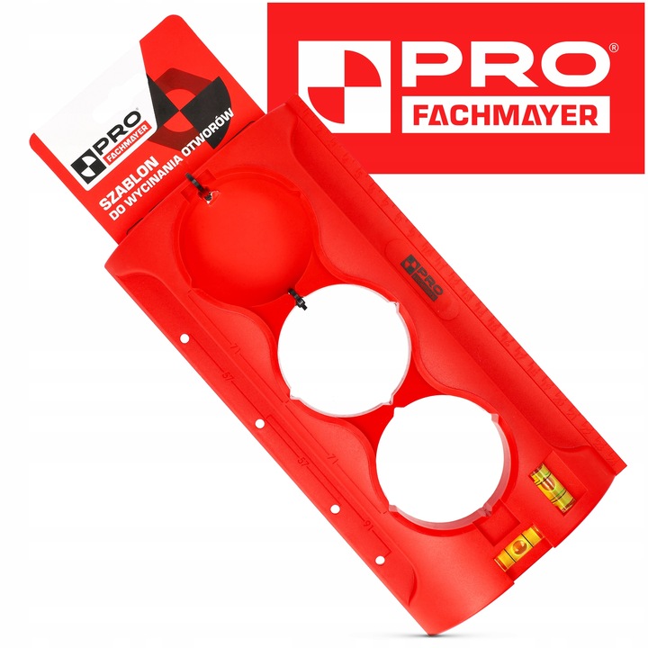 WZORNIK SZABLON DO WYCINANIA WYMIAROWANIA OTWORÓW POD PUSZKI GNIAZDEK