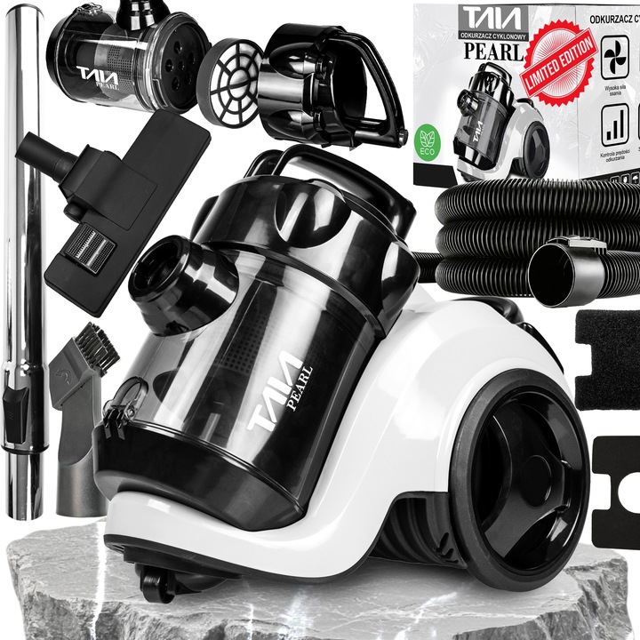 ODKURZACZ CYKLONOWY BEZWORKOWY TAIA HEPA 3L LIMITED EDITION PEARL